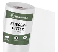 HaGa® Moustiquaire de 10 m x 150 cm de Large en Blanc Protection Efficace Contre Les Insectes pour fenêtres et Portes | Moustiquaire | Moustiquaire | Moustiquaire | Moustiquaire | Moustiquaire|Jardin