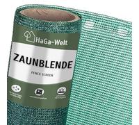HaGa® Panneau de clôture 0,9 m x 10 m - 85 % d'ombrage en vert - Brise-vue efficace pour clôture et terrasse - Tissu de protection solaire pour tennis, protection contre le vent - Protection solaire