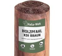 HaGa Piquet en bois - 6 cmØ | 175 cm de hauteur | 5 pcs. - Piquet rond en pin pour clôture - Piquets de clôture pour pâturage - Éléments de clôture pour clôture en bois, clôture pour chiens, clôture