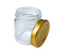 HaGa Pots à miel de 53 ml avec couvercle à vis - 96 pièces - Pots de dégustation pour confiture et miel, pots à confiture mini