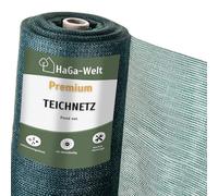 HaGa Premium Filet pour étang & Couverture de piscine - 2,6 m de largeur | 10 m de longueur | vert foncé - Filet de protection résistant aux UV, à mailles fines pour étang de jardin & piscine de