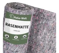 HaGa Tapis de pelouse, 1 x 10 m, en coton non tissé biodégradable, croissance rapide avec graines de gazon intégrées, idéal pour le jardin et la fixation de pentes, tapis de gazon naturel avec de