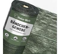HaGa® Tissu de sol 0,8 m x 1 m (vendu au mètre) - Vert - 100 g/m² - Résistant à la déchirure, perméable à l'eau, film contre les mauvaises herbes et paillis - Non tissé de jardin