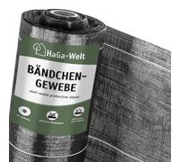 HaGa Toile à rubans | 4m de large - 100g/m² | Désherbant sans produits chimiques | résistant aux UV et robuste pour chemins & terrasses - moins de mauvaises herbes à enlever (marchandise au mètre)
