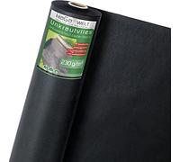 HaGa® Toile de paillage anti-mauvaises herbes indéchirable - 1 m x 50 m avec 230 g/m² - Toile de protection de qualité professionnelle - Non-tissé de jardin résistant aux UV, perméable à l'eau