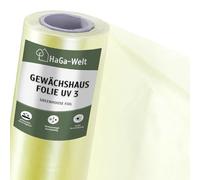 HaGa UV3 Film de Serre Largeur 6m Film PE Transparent - comme Tunnel en Plastique, Serre, Serre à tomates | résistant aux intempéries | résistant aux UV (Marchandise au mètre)