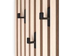 HAGEFOL Lot de 3 crochets pour panneaux acoustiques - Avec fonction Klemmfix sans perçage - Pour panneaux muraux en bois