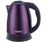 HAGEN Bouilloire électrique compacte HA5525 Inox 1,8L 1500W Base 360° Filtre amovible Violet