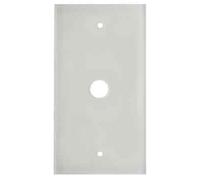 Hager 1391 - Plaque TS verre plat 1 polo blanc