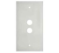 Hager 1392 - Plaque TS verre plat 2 pôles Blanc