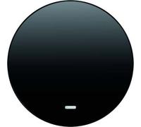 Hager 16212045 - Touche R1/R3 avec indicateur lumineux noir brillant