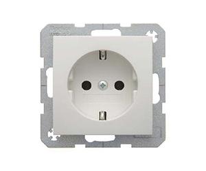 Hager 47431909 Prise de Courant Type F Blanc