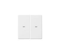 Hager 80960329 - Touche 2 phases, Q.x, blanc polaire