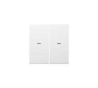 Hager 80960389 - Touche 2 phases, S/B, blanc polaire brillant