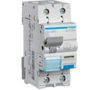 Hager ADA556D Disjoncteur différentiel 1P+N, 10kA, caractéristique C, 6A, 30mA, type A