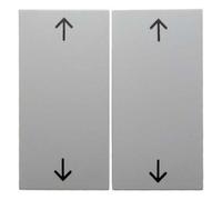 Hager b1 - Touche Double Bouton-Poussoir volet Blanc Polaire