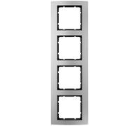 Hager B3 - Cadre 4 éléments en aluminium