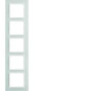 Hager B7 - Cadre 80 x 80 5 éléments Verre