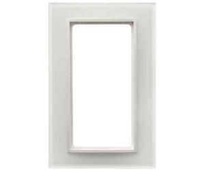 Hager B7 - Cadre spécial pour bouton poussoir Blanc polaire