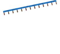 HAGER - Barre de pontage 1P 63A languette 10mm bleu 13M - KB163N