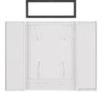 Hager Berker B.IQ 4-Gang Button Field Transparent Clear - 75900081