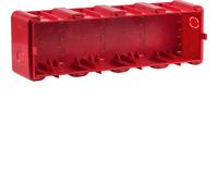 Hager Berker Boîte murale encastrée 4 gang rouge - 18720040
