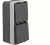 Hager Berker Interrupteur combiné avec protection des enfants et boîtier - 47903525