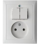 Hager Berker S.1 Series Switch Socket Outlet Without Earth Contact - 6143658989