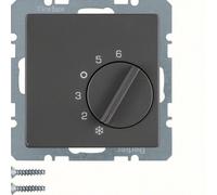 Hager Berker Thermostat d'ambiance avec contact inverseur Ant Velvet - 20266086