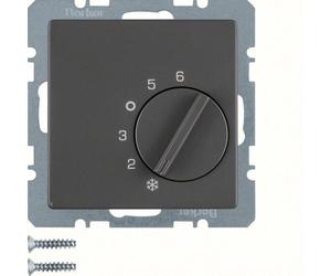 Hager Berker Thermostat d'ambiance avec contact inverseur Ant Velvet - 20266086