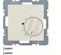 Hager Berker Thermostat d'ambiance avec contact inverseur blanc brillant - 20268982