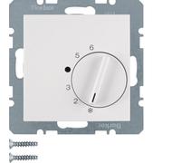 Hager Berker Thermostat d'ambiance avec contact inverseur blanc polaire brillant - 20268989