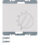 Hager Berker Thermostat d'ambiance blanc brillant avec contact inverseur - 20267109