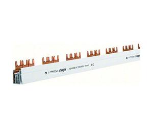Hager Busch-Jaeger KDN380B Rail de Phase 3P 80 A 16 mm² 57 raccord de Fourche isolé Gris