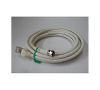 Hager - Cordon TV RJ45-Fiche F Blanc Compatible Grade 3 Longueur 3 mètres