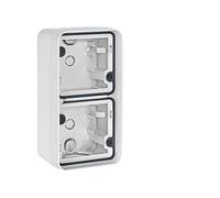 Hager Cubyko - Caisse de Surface étanche 2 Élément droit blanc