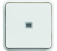 HAGER cubyko - étanche Bouton poussoir avec voyant Blanc