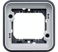 Hager Cubyko - Support d'encastrement étanche 1 poste Gris