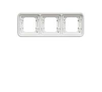 Hager Cubyko - Support d'encastrement étanche 2 Élément Horizontal Blanc