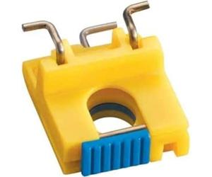 Hager Dispositif de blocage scellable pour interrupteurs automatiques série M/N/HM/ML, Interrupteur au pied, Jaune, IP65