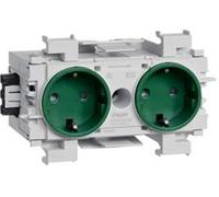 Hager ecoline - Base schuko ecoline Double Vert