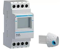 Hager EG203 Interrupteur horaire programmable 7 jours à 2 voies Inverseurs 16 A 56 pas de programme 230 V