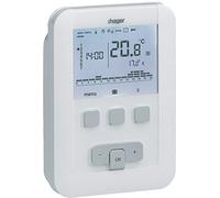 Hager Thermostat d'ambiance EK520 programmable à piles 2 fils 7J