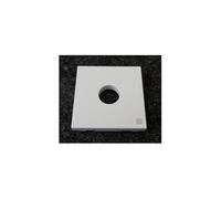 Hager - Enjoliveur 1 poste 2 modules blanc pure antibactérien pour prise TV simple série Gallery HAGER