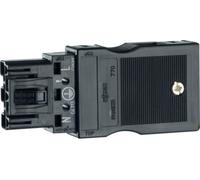 Hager g4703 - Borne Base schuko double aluminium naturel