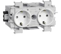 HAGER GS20019016 Prise de courant double Wago technique de connexion/de serrage (GS20019016)