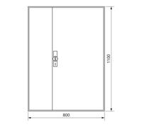 hager Hager Armoire à compteur universZ 1100×800×205, IP44 ZB33S Quantité:1