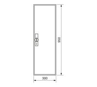 hager Hager Armoire à compteurs universZ 950×300×205, IP44 ZB21S Quantité:1
