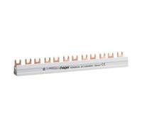hager Hager Barrette de phase 2P, 10qmm, 12mod, fourche KDN263A Quantité:1