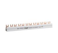 hager Hager Barrette de phase 2P, 10qmm, 57mod, Fourche KDN263B Quantité:1